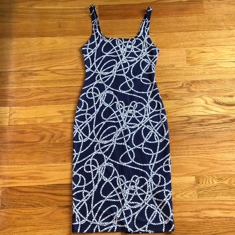 Nautical midi dress